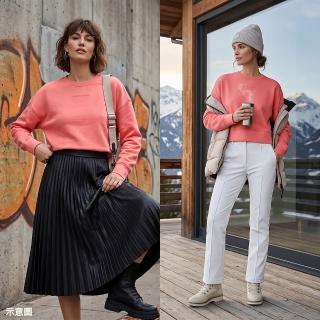 【CANADA GOOSE】CANADA GOOSE 純棉Muskoka系列落肩長袖T恤(粉/女款)