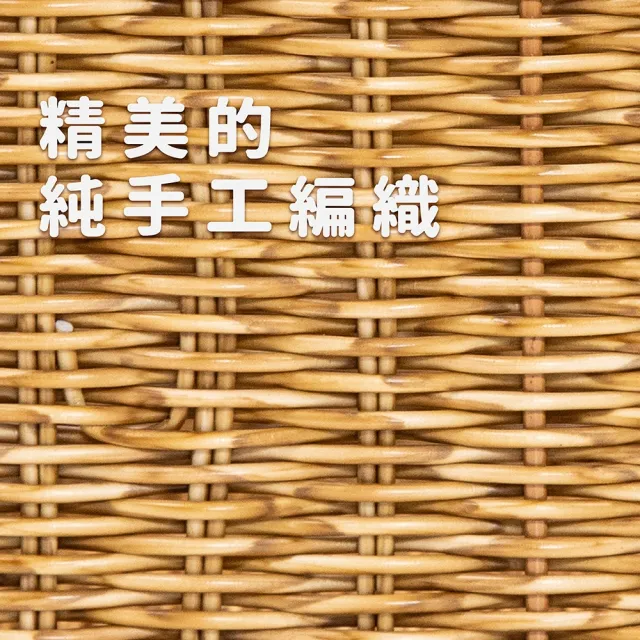 【WeeNest】仿藤編收納籃三件組(收納盒/置物籃/分格收納/文具收納/藤編收納/客廳/辦公室)