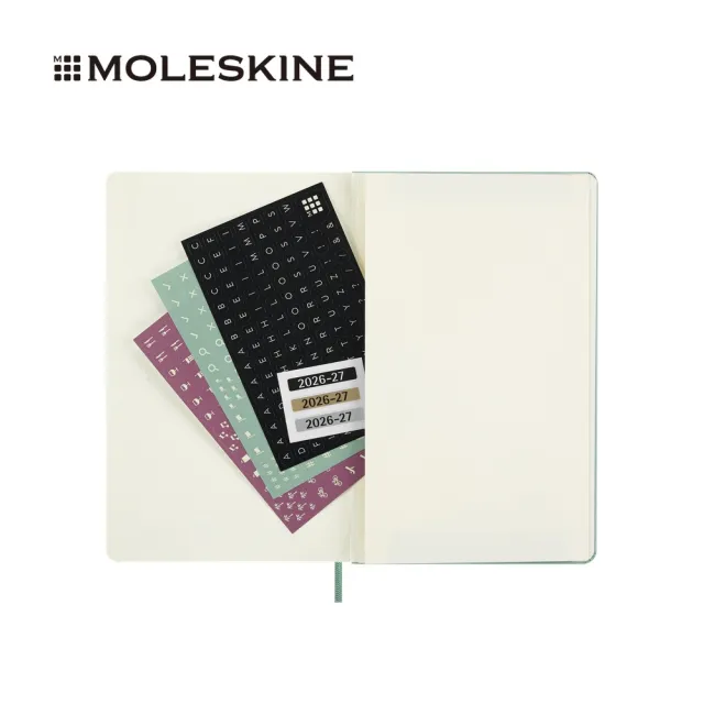【MOLESKINE】2026-27 18個月週記硬皮手帳 - L型/鼠尾草綠