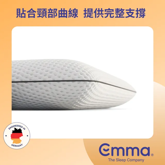 【德國Emma】Original經典記憶枕2入組(超值兩件套組 德國高科技 滿足各種睡眠習慣)
