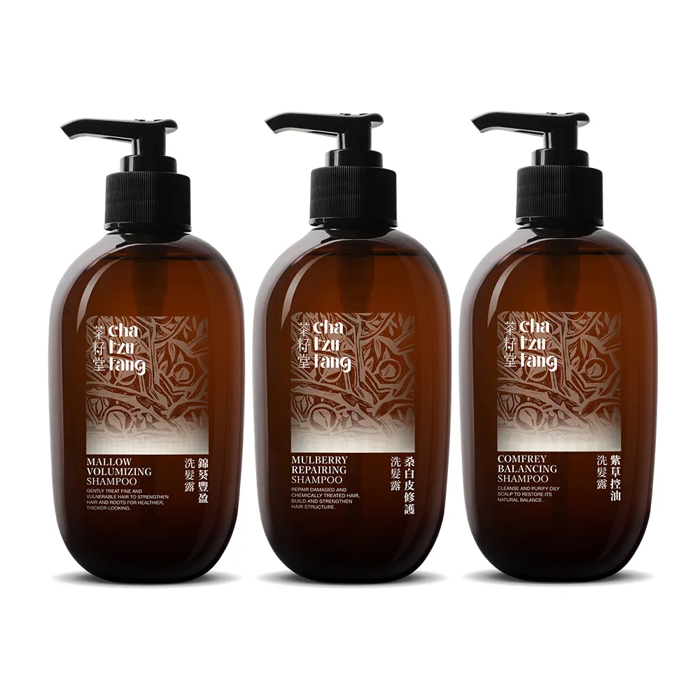 【茶籽堂】草本植萃養護洗髮露500mL｜三款調理任選(錦葵豐盈蓬鬆/桑白皮染燙修護/紫草強效控油)
