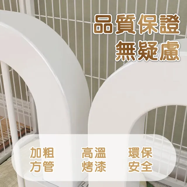 【KIDS PARK】高80*70公分寵物圍欄/M號(獨特加大防護柵欄/狗窩狗圍欄/寵物門欄/貓狗圍欄)