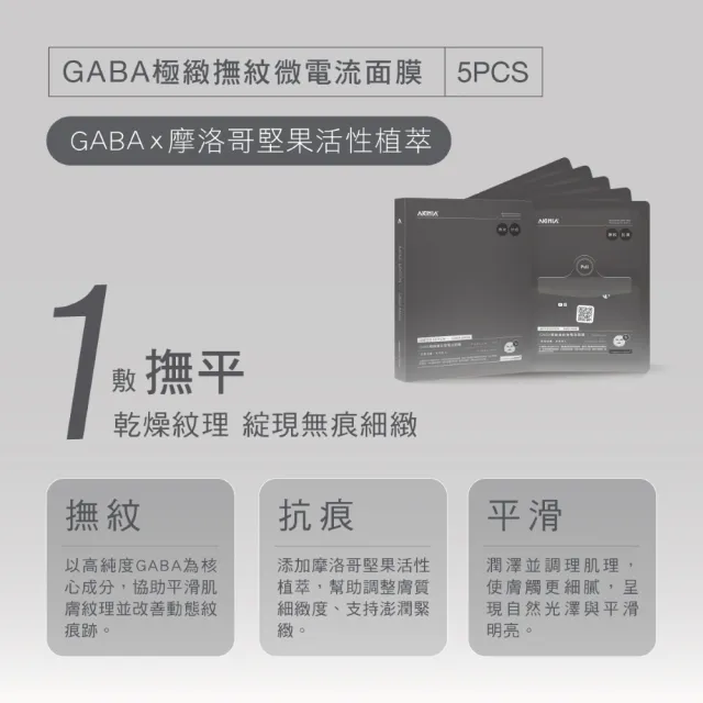 【AKIMIA】GABA 極緻撫紋微電流面膜 15片組