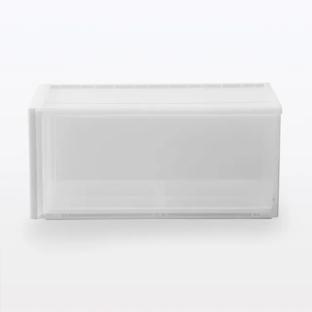 【MUJI 無印良品】PP衣裝盒/深/2入