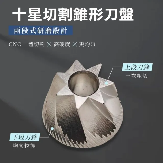 【Starseeker】探索者S 二合一手搖電動磨豆機 進階二用 手沖義式皆可磨(十芯刀盤)