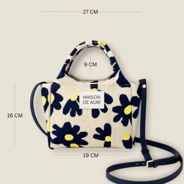 【MAISON DE AURI】雙11 Happy Spring Bags｜小確幸-Cream Garden 小提包 / 厚針織