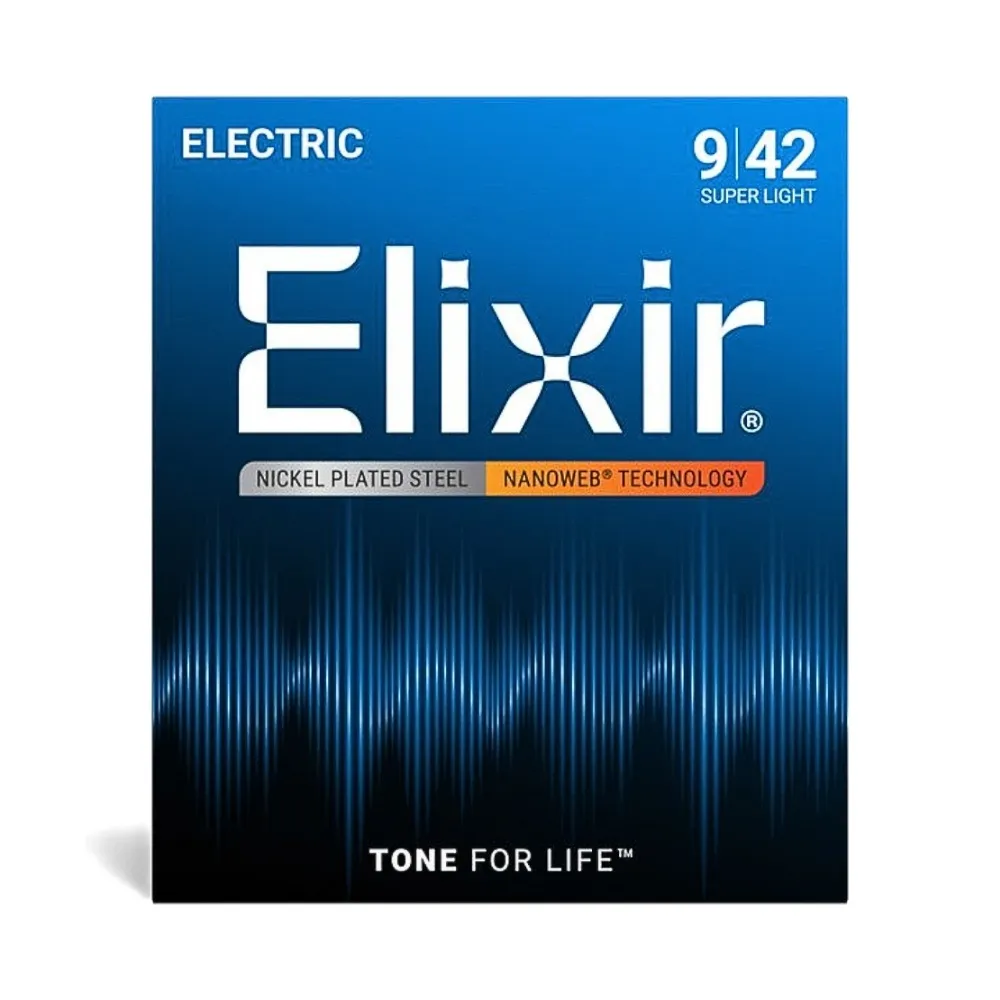 【ELIXIR】12002 薄膜電吉他弦 09-42 NANOWEB 鍍鎳鋼／頂級持久耐用(防鏽弦 包覆弦 包膜弦 吉他弦)