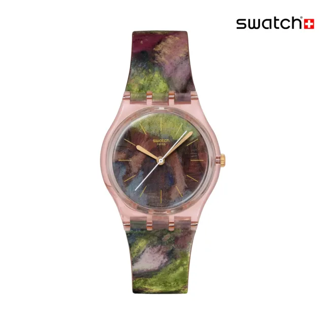 【SWATCH】DEGAS`S DANCERS 竇加《綠色和黃色的舞者》/古根漢美術館聯名 SO28Z131 (34mm)