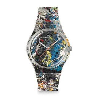 【SWATCH】POLLOCK`S ALCHEMY 波洛克《煉金術》/古根漢美術館聯名 SUOZ366 (41mm)