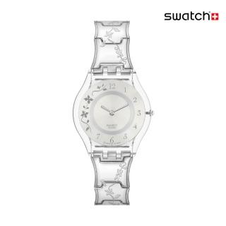 【SWATCH】CLIMBER FLOWERY 超薄手錶/男錶/女錶/瑞士製造 SS08K100G(34mm)