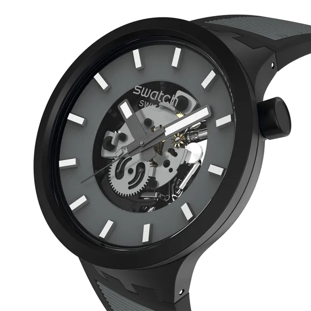 【SWATCH】PAST THE HORIZON 大錶面手錶/男錶/女錶/瑞士製造 SB05B113(47mm)