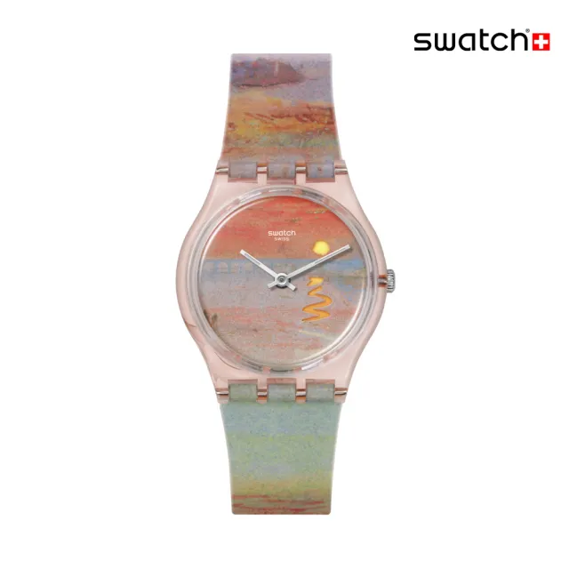 【SWATCH】TURNER‵S SCARLET SUNSET 透納《猩紅日落》/泰德美術館聯名 SO28Z700 (34mm)