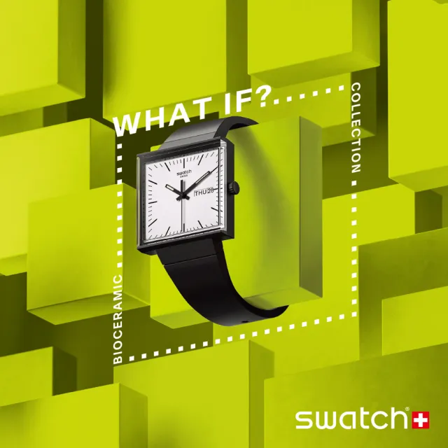 【SWATCH】WHAT IF BLACK? 經典手錶/女錶/瑞士製造 SO34B700(33mm)