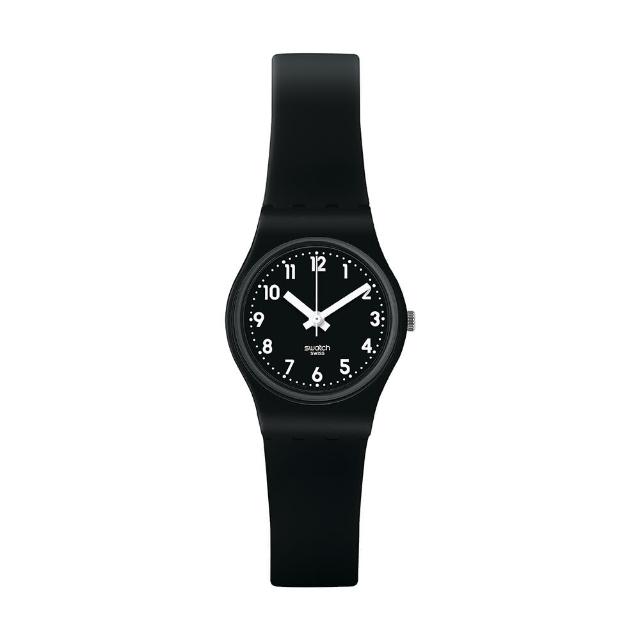 【SWATCH】LADY BLACK SINGLE 經典手錶/女錶/瑞士製造 LB170E(25mm)