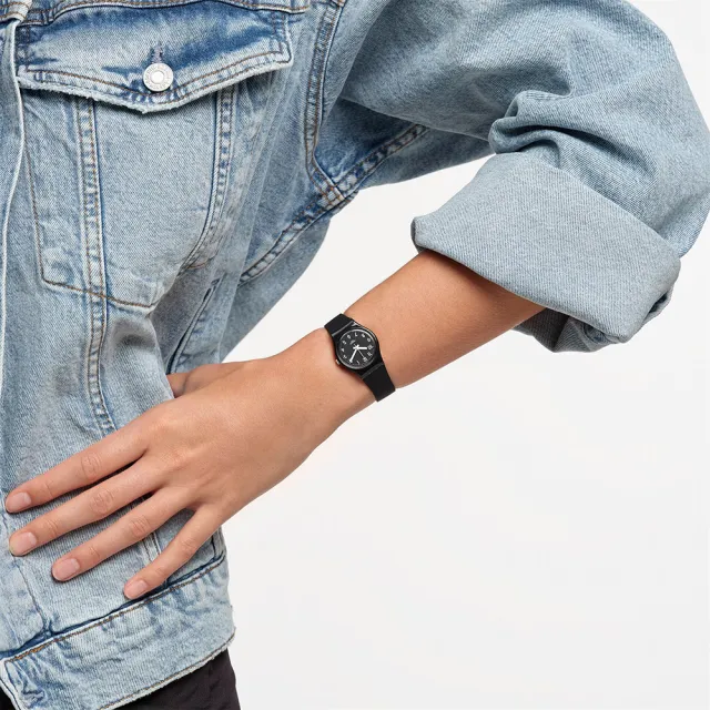 【SWATCH】LADY BLACK SINGLE 經典手錶/女錶/瑞士製造 LB170E(25mm)