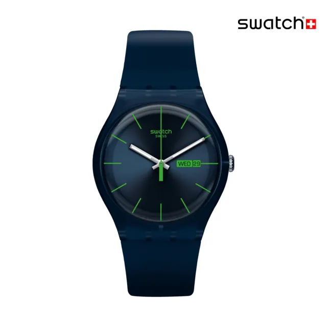 【SWATCH】BLUE REBEL 經典手錶/男錶/女錶/瑞士製造 SO29N704(41mm)