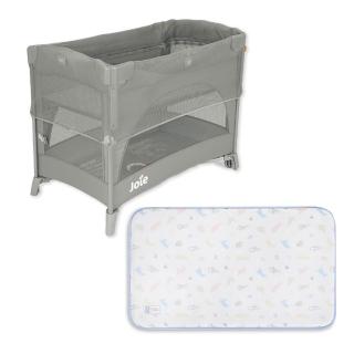 【奇哥】Joie kubbie sleep 嬰兒床+比得兔立體透氣床邊床墊 (嬰兒床 嬰兒床墊)
