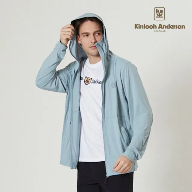 【Kinloch Anderson】金安德森男裝 高彈機能連帽外套(男女款/超輕量/抗皺冰涼感/防曬遮陽/多色任選)