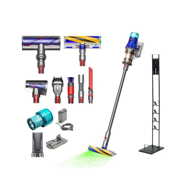 【dyson 戴森】V12 SV46 Detect Slim Total Clean 強勁輕量智慧無線吸塵器 MOMO獨家升級版 (雙主吸頭)