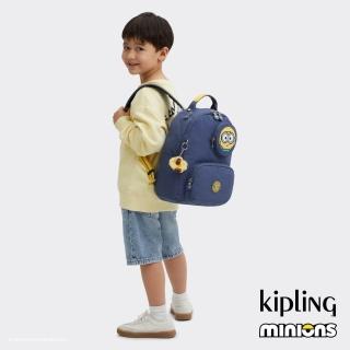 【KIPLING】『首爾包』KIPLING x MINIONS 小小兵丹寧藍機能後背包-SEOUL S WINDOW 女包 書包