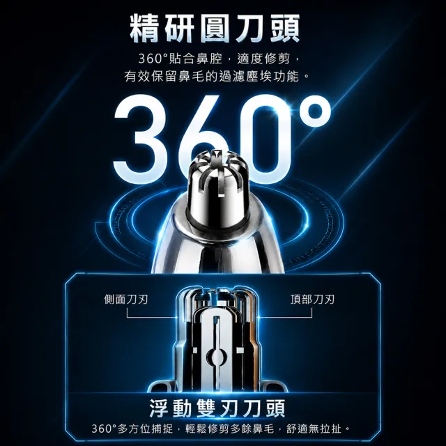 【SAMPO 聲寶】電動修鼻毛器 修容刀 鼻毛刀(EY-Z1605L)