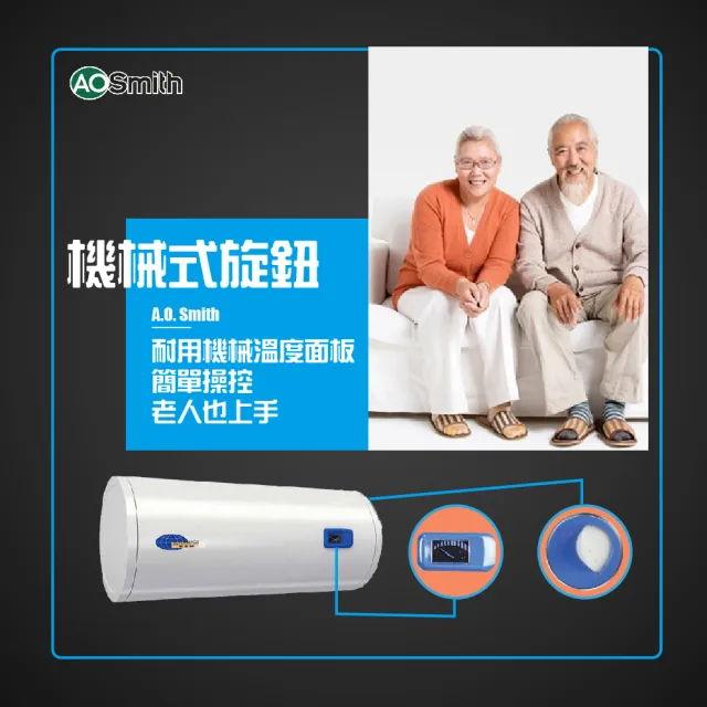 【A.O.Smith】歡慶618活動!!AO史密斯 100L壁掛型電熱水器(ELJH-100 含基本安裝)