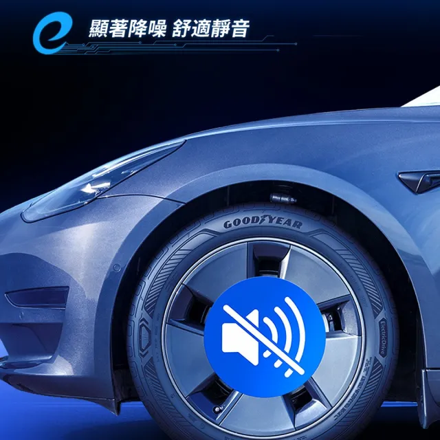 【GOODYEAR 固特異】輪胎 ECD-255/45/19吋 靜音棉款 四入組 送安裝(車麗屋)