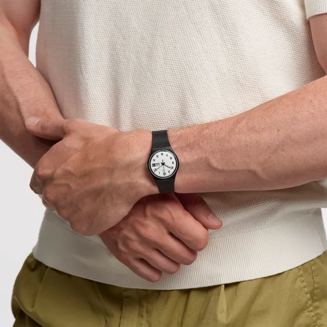 【SWATCH】ONCE AGAIN 經典手錶/男錶/女錶/瑞士製造 GB743-S26(34mm)