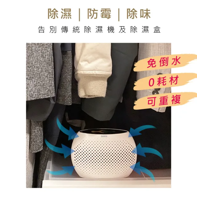 【SAMPO 聲寶】無線綠能除濕器/迷你除濕機-2入組(DN-Z21251L)