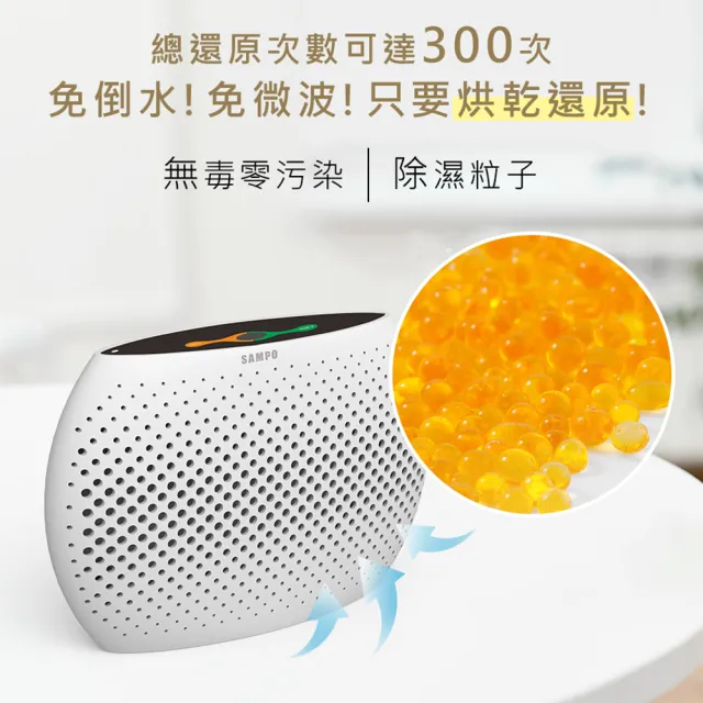 【SAMPO 聲寶】無線綠能除濕器/迷你除濕機-3入組(DN-Z21251L)