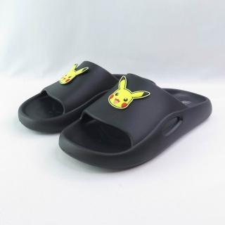 【POKEMON 精靈寶可夢】皮卡丘 防水拖鞋 台灣製 (P26158BLK黑)