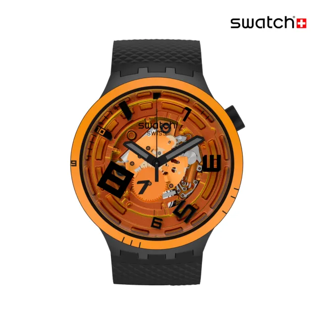 【SWATCH】OOPS! 大錶面手錶/男錶/女錶/瑞士製造 SB01B127(47mm)