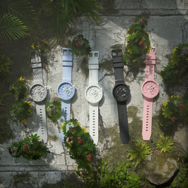 【SWATCH】C-BLACK 大錶面手錶/男錶/女錶/瑞士製造 SB03B100(47mm)