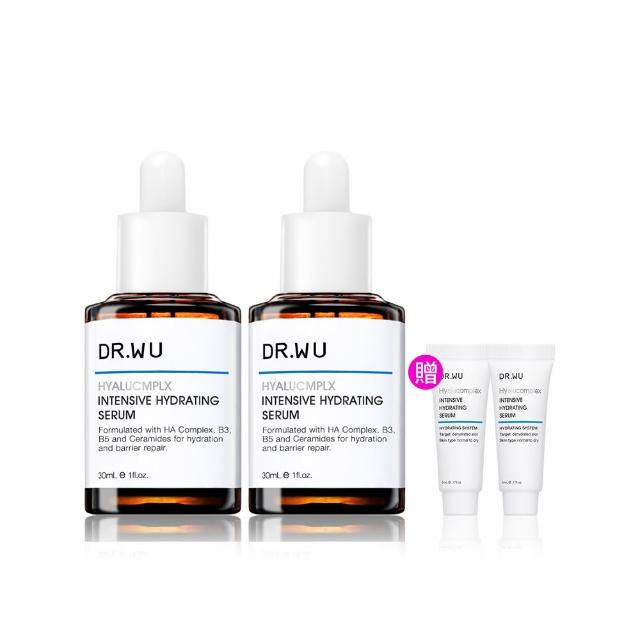 【DR.WU 達爾膚】玻尿酸保濕精華液30ML(2入組)