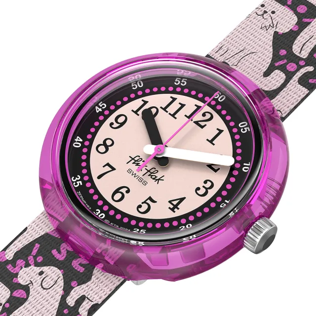 【Flik Flak】兒童手錶 WOOF WOOF TIME 兒童禮物/安全防水/瑞士製造 FPNP163(31.85mm)