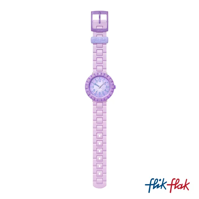 【Flik Flak】兒童手錶 LAVENDOLOGY 兒童禮物/安全防水/瑞士製造 FCSP127(36.7mm)