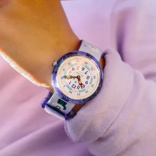 【Flik Flak】兒童手錶 CHASING CLOUDS 兒童禮物/安全防水/瑞士製造 FBNP220 (31.85mm)