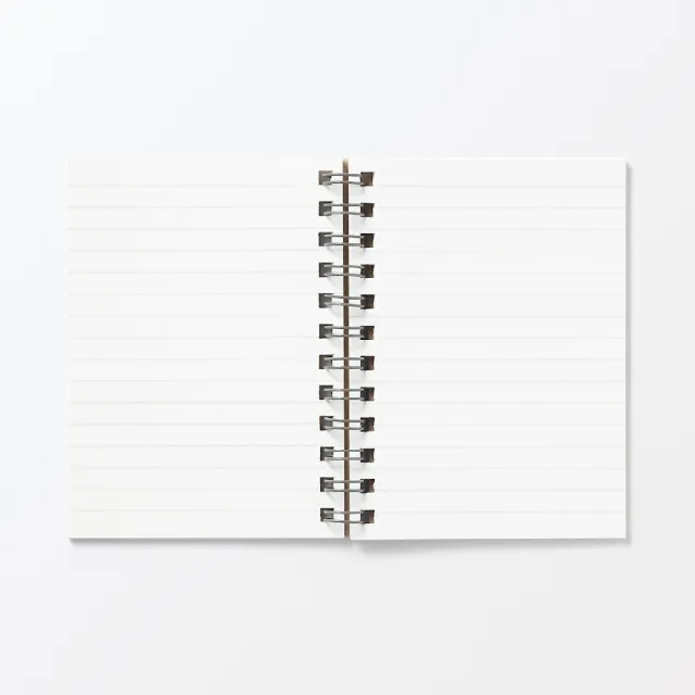 【MUJI 無印良品】植林木不易透色雙環筆記本(橫線)/48頁.A7.米