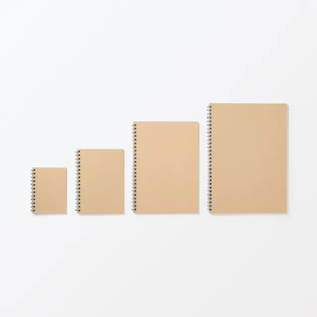 【MUJI 無印良品】植林木不易透色雙環筆記本(橫線)/48頁.A7.米