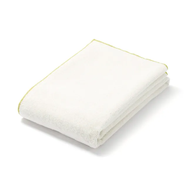 【MUJI 無印良品】彩色布邊小浴巾(象牙白/墨黑色/米色) 成品尺寸:W60×L120 cm