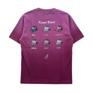 【KANGOL】短T 酒紅 洗水 落肩 重磅 帽子 短袖 上衣 中性(6625100342)