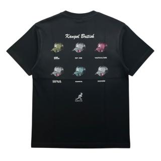 【KANGOL】短T 黑色 洗水 落肩 重磅 帽子 短袖 上衣 中性(6625100320)