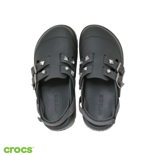 【Crocs】女鞋 Loaferette 龐克星光熠熠克駱格 碳色(214212-0YK)