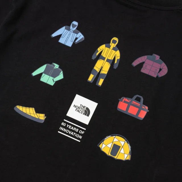 【The North Face】TNF 休閒 短袖T恤 U ICONIC BOX RELAXED SS TEE GRAPHIC - AP 男 女 黑 (NF0A8GVUJK3)