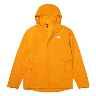 【The North Face】TNF 休閒 運動 DWR防潑水寬鬆連帽外套 M RIPPLE WIND JACKET - AP 男 橘 (NF0A8G7GG5I)