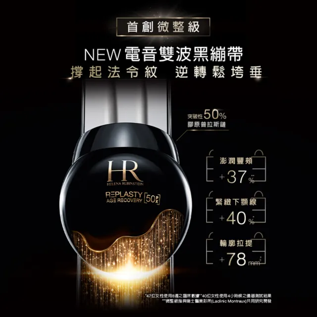【Helena Rubinstein HR 赫蓮娜】官方直營 PX50極塑黑繃帶修護乳霜15ml 醫美術後可用 升級上市