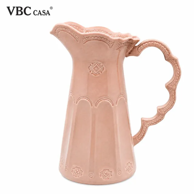【VBC casa】手工唯美蕾絲系列21x32cm水罐/花瓶-2色可選(義大利手工製)