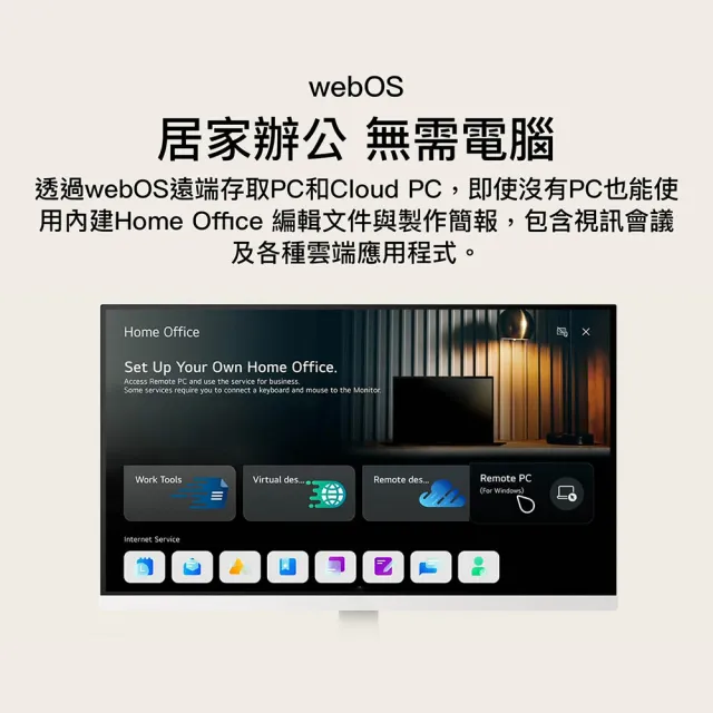 【LG 樂金】27型 SmartMonitor Duo 4K 移動式智慧螢幕 含支架(27U730SA-W)