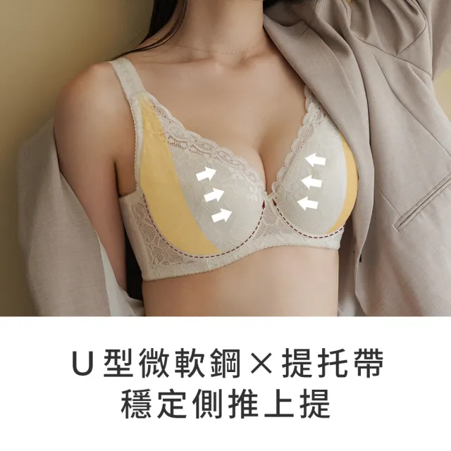 【玉如阿姨】沐光序曲內衣※0817紫(E-H罩 托高 包覆 舒適 大罩杯 台灣製)
