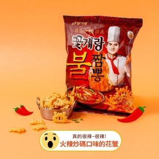 【韓味不二】韓國Binggrae螃蟹餅乾3入組 口味任選(火辣炒碼/原味/芥末/麻辣)